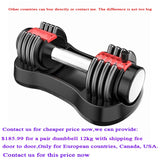automatic adjustable dumbbell