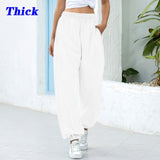 Leg Oversized Streetwear High Waisted Trousers Women