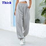 Leg Oversized Streetwear High Waisted Trousers Women