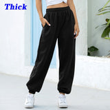 Leg Oversized Streetwear High Waisted Trousers Women